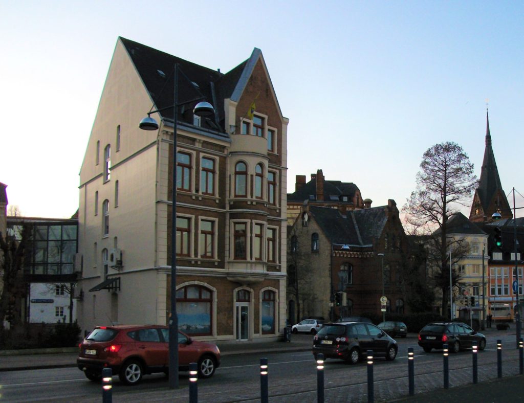 Explore a new town, whether you find yourself in Flensburg, DE (pictured) or in Danville, VA (pictured below)