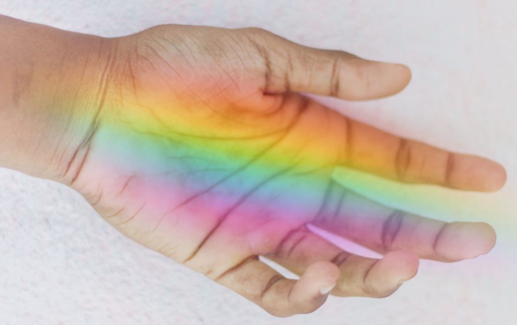 You have a rainbow at your fingertips with healing color visualization
