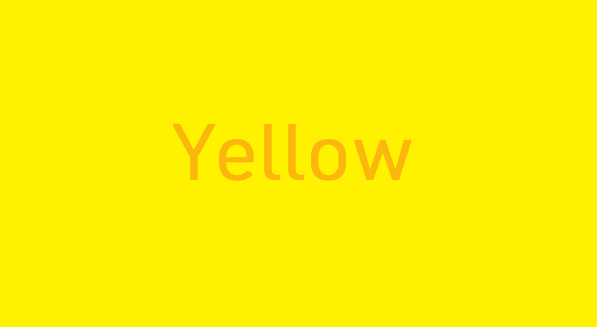 Yellow is joy