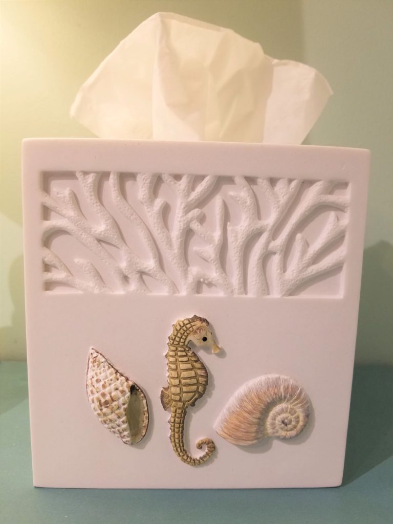 Square tissue box cover