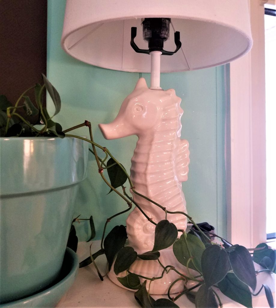 Seahorse lamp, from Target