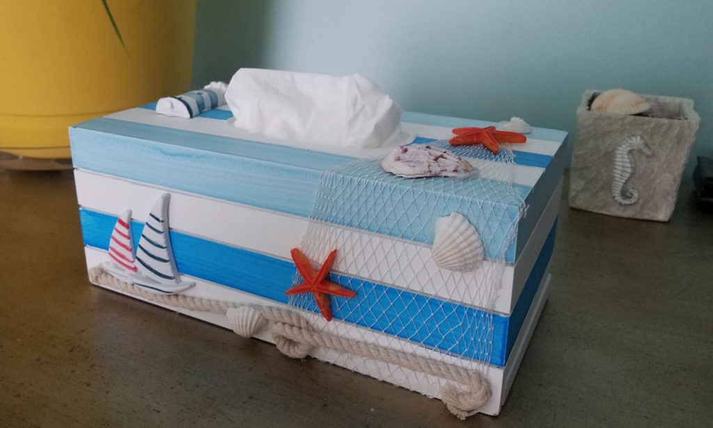 Rectangle tissue box cover