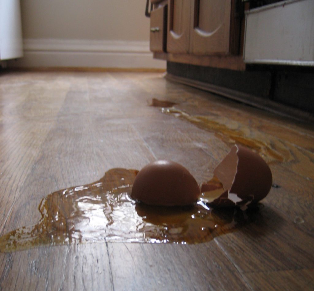 If you don't give up one of your eggs, you may drop it