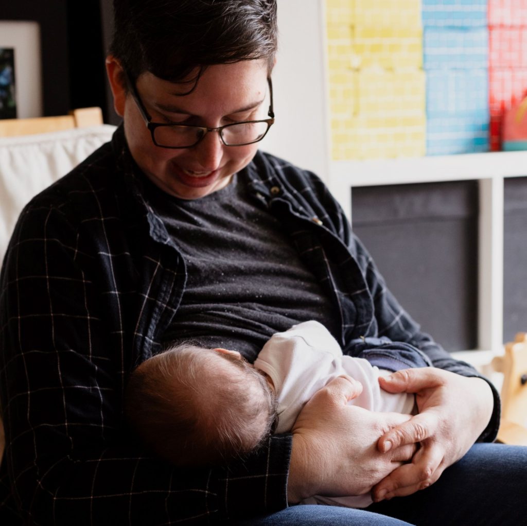 Breastfeeding is a frequent activity of many stay-at-home moms