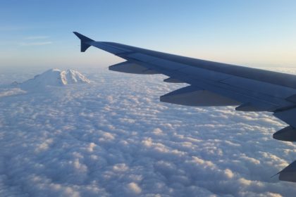 Fly above Mt. Ranier