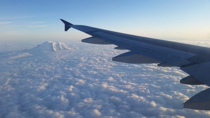 Fly above Mt. Ranier