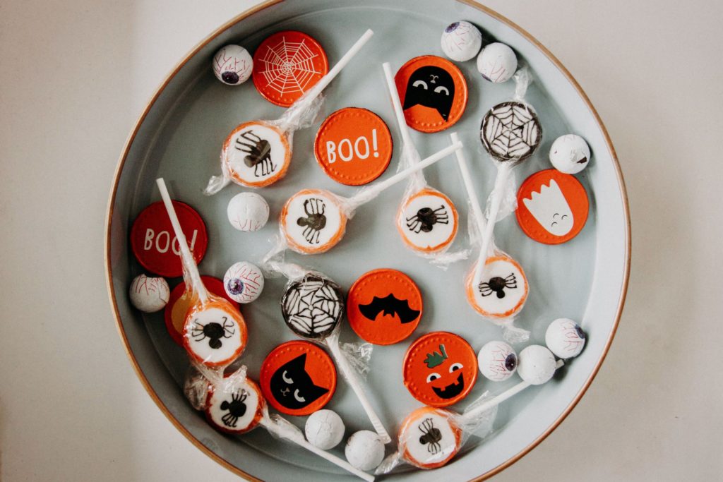 Classy Halloween features traditional Halloween items and decor