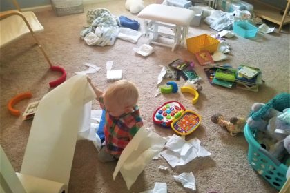 A baby makes his presence known...one way or another!