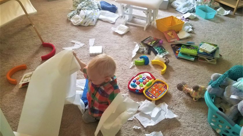 A baby makes his presence known...one way or another!