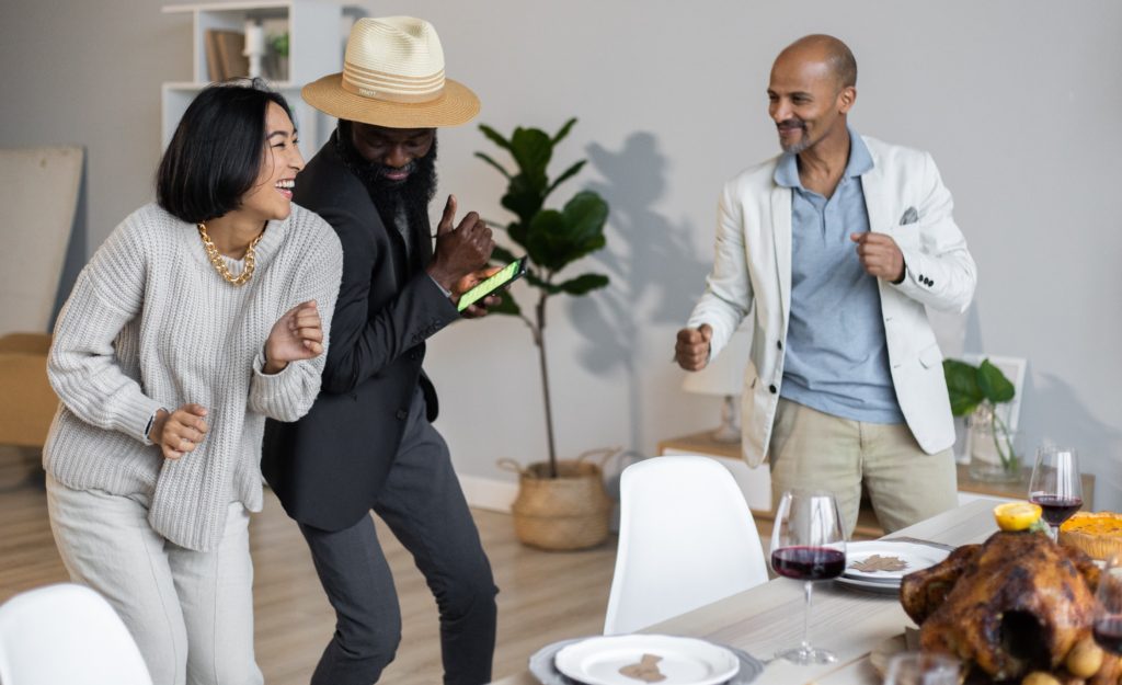 Middle-aged American adults dance, too