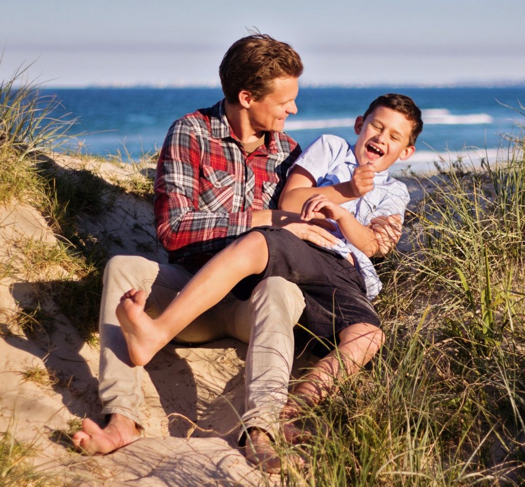 Both dads and children teach each other