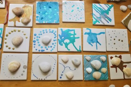 Create seashell art