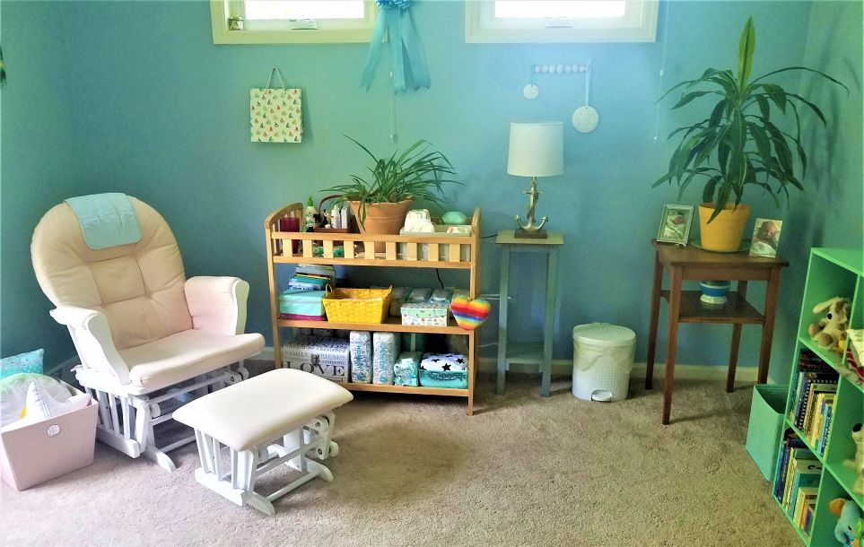 Baby's room before moving crib back in
