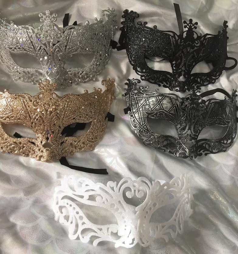 Metallic masquerade mask