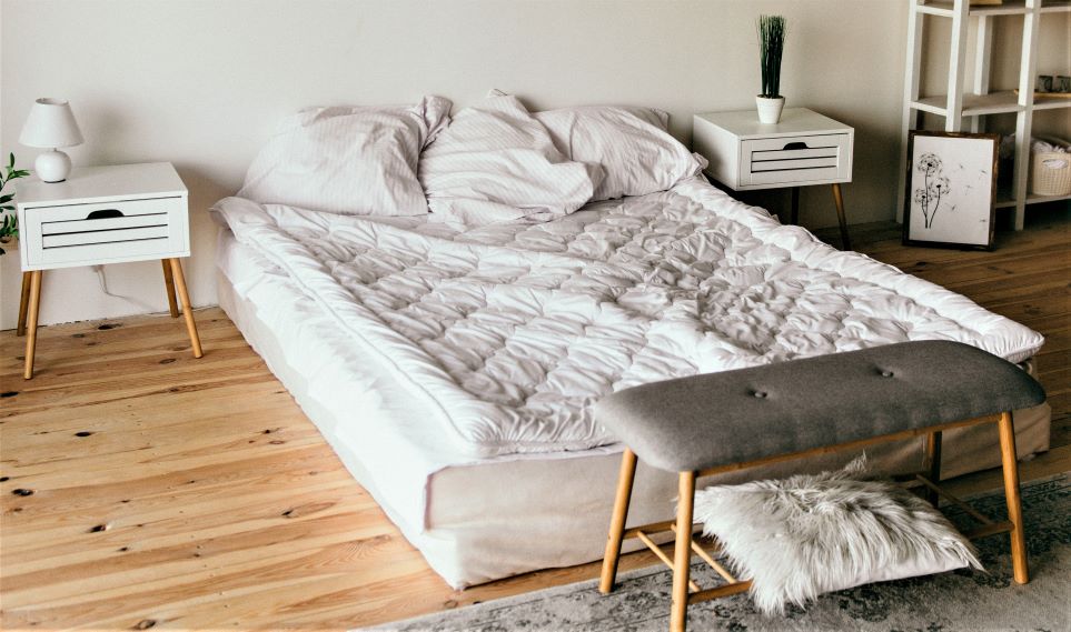 Mattress on floor