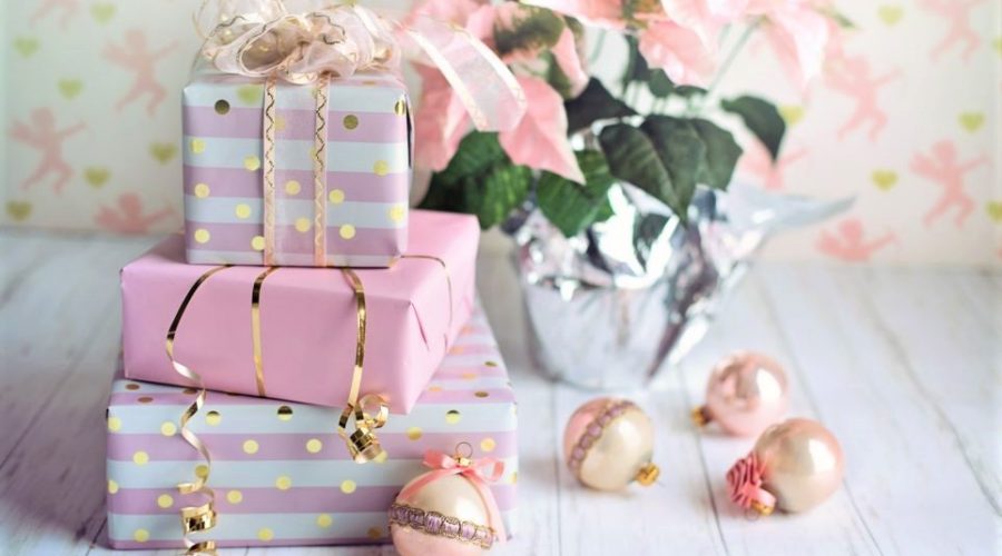 Pink Christmas decorations