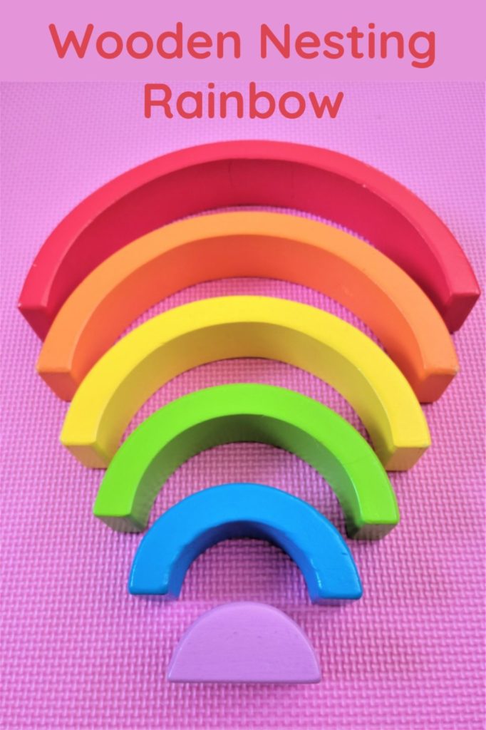 Wooden nesting rainbow