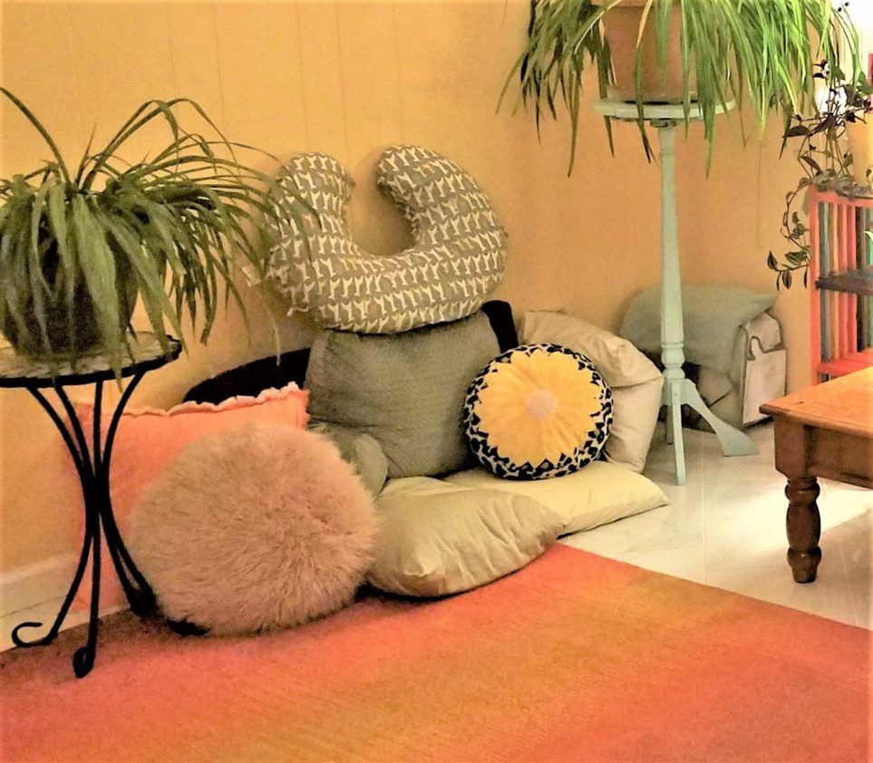 Cosy corner healing space