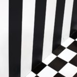 Black and white striped decor