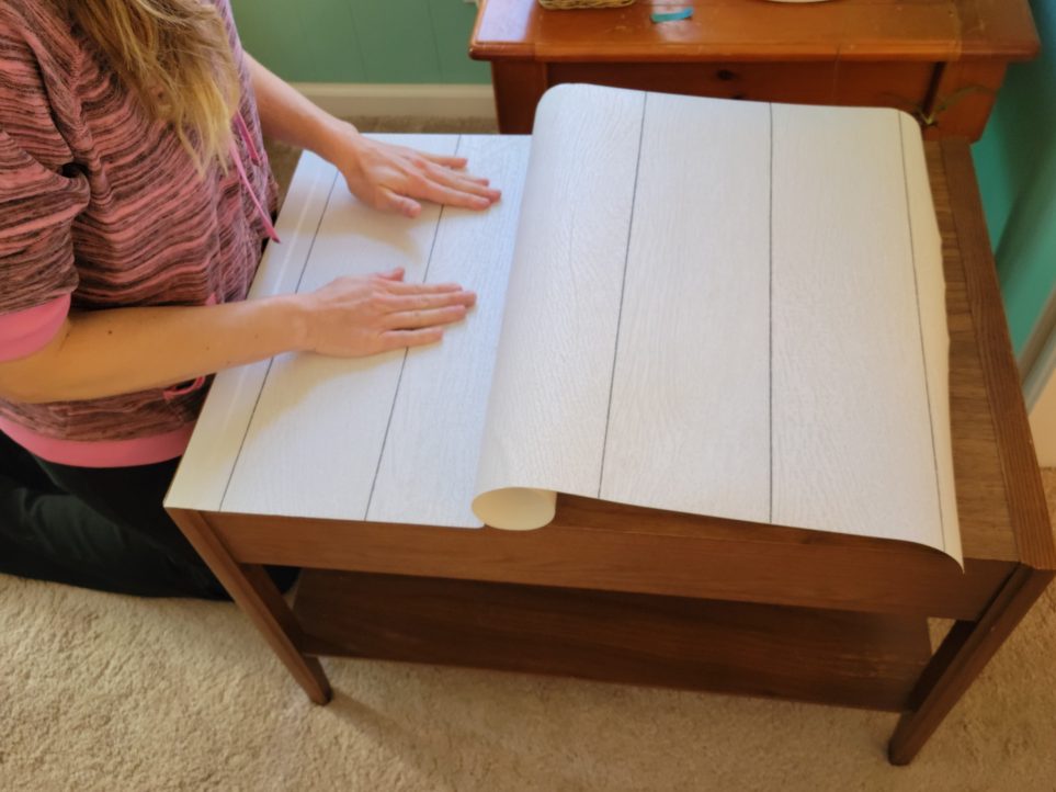 Pressing and checking for air bubbles