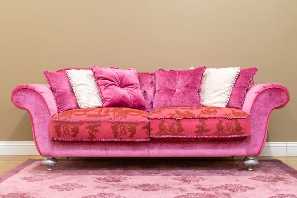 Happy pink couch