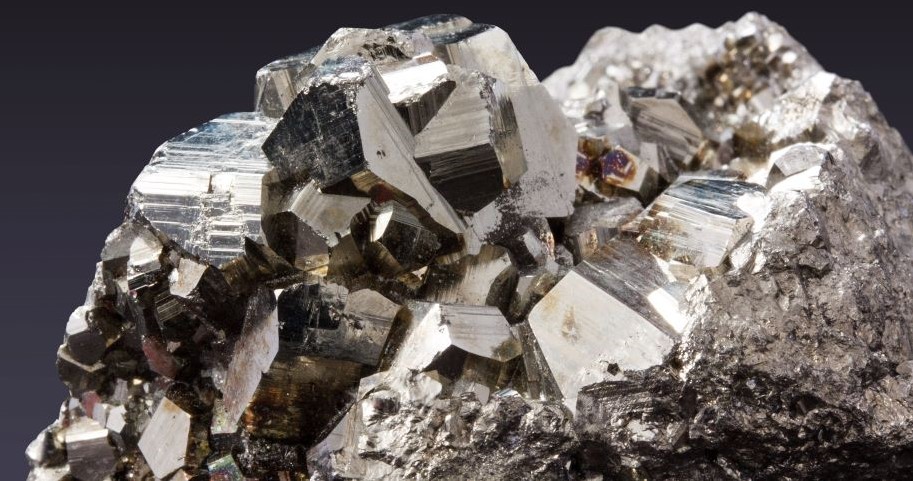 Crystal, close-up (likely pyrite)