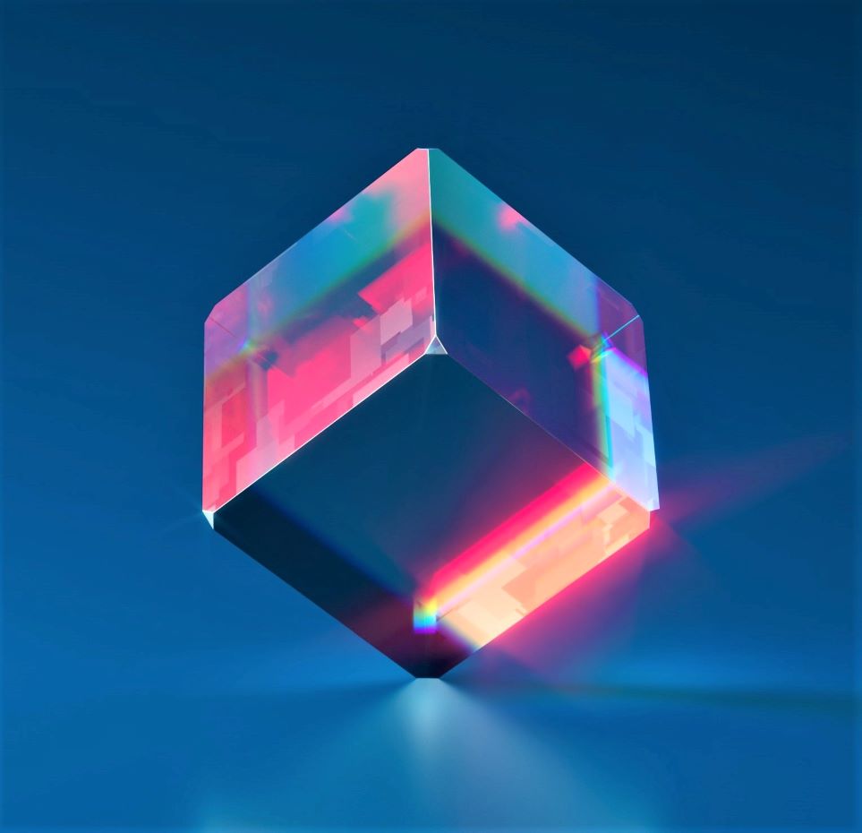 Iridescent cube