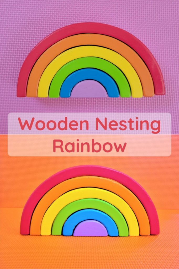 Wooden nesting rainbow