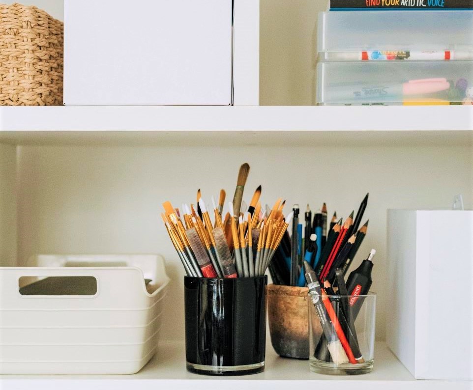 Anything small and simple is best for when you are most likely to resist de-cluttering