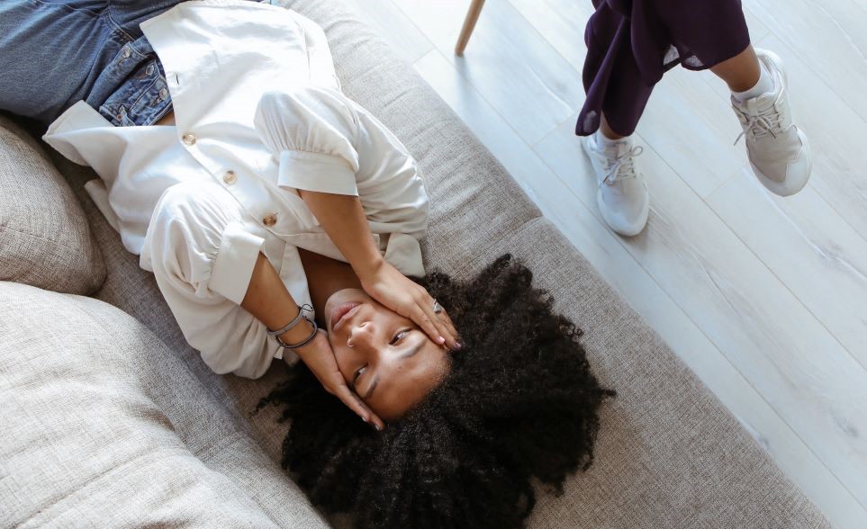 Woman in therapy session