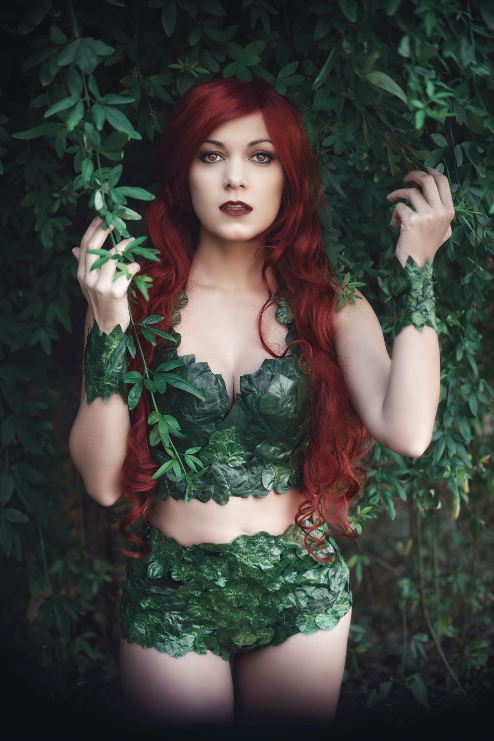 Woman dressed as Poison Ivy